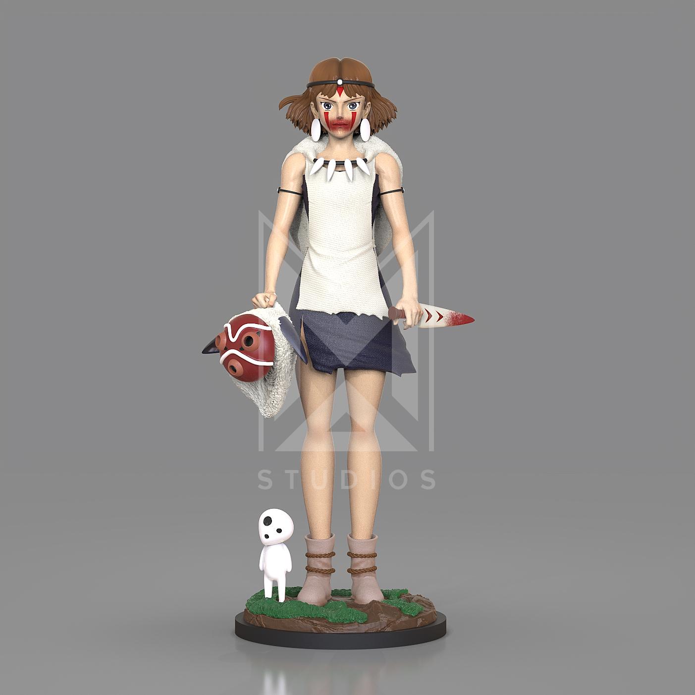 Mononoke Princess 3d model stl