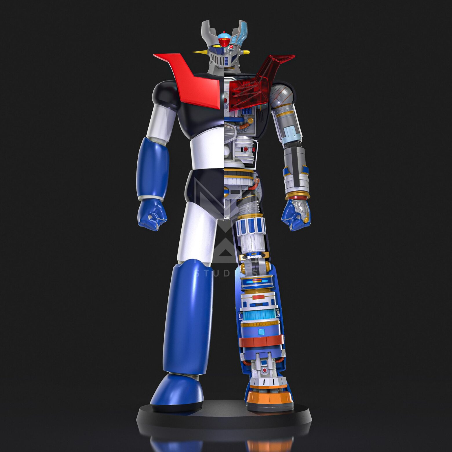 Mazinger Z Anatomy 3d model stl
