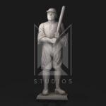 Babe Ruth 3d model stl baseball