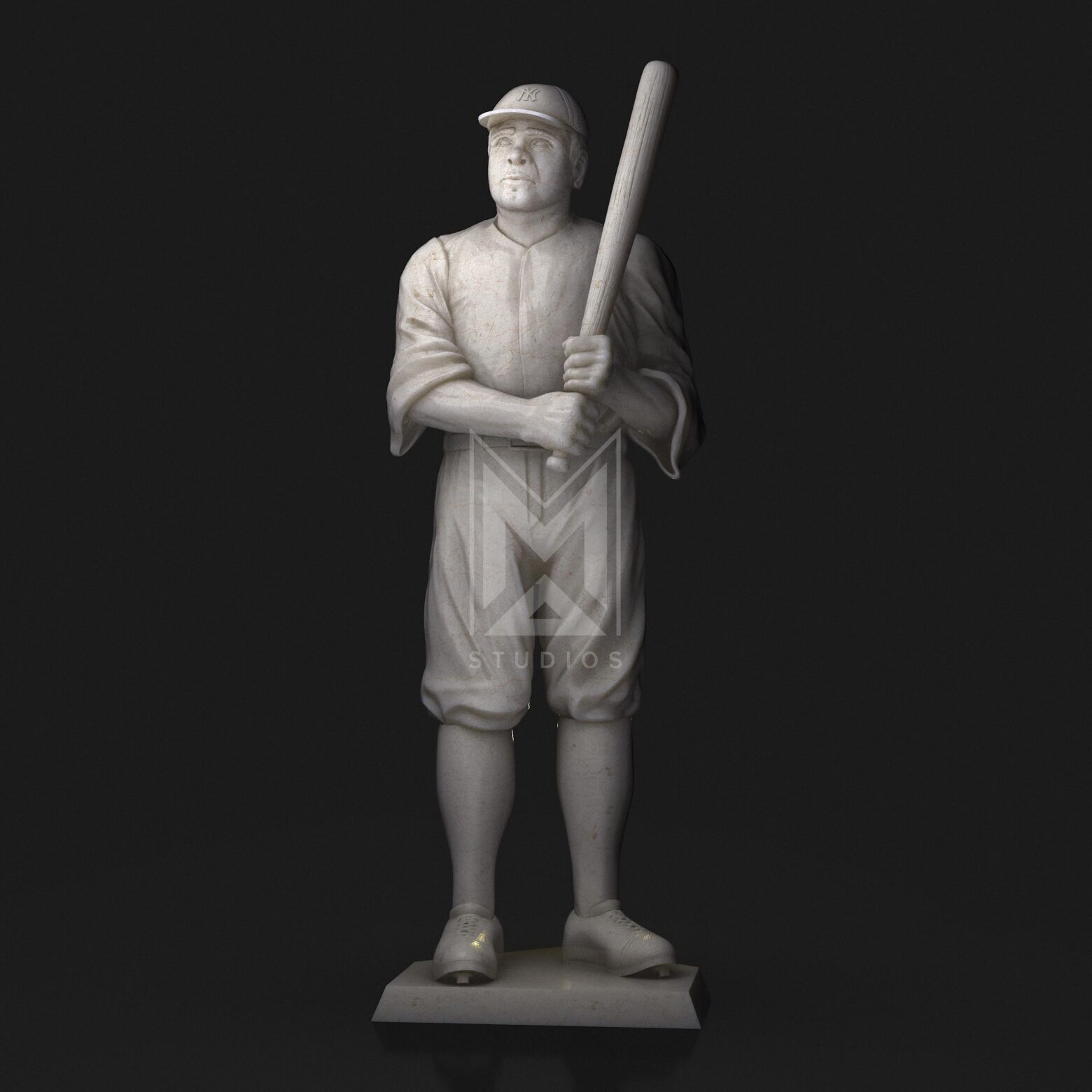 Babe Ruth 3d model stl baseball
